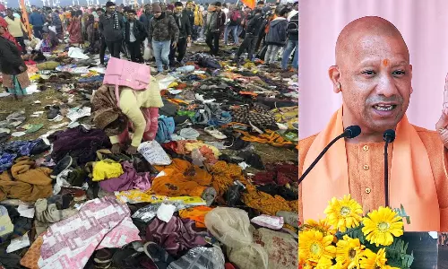 Maha Kumbh Mela Stampede: తొక్కిసలాటపై యోగి.. భక్తులు పుకార్లు నమ్మొద్దు Maha Kumbh Mela Stampede: తొక్కిసలాటపై యోగి.. భక్తులు పుకార్లు నమ్మొద్దు
