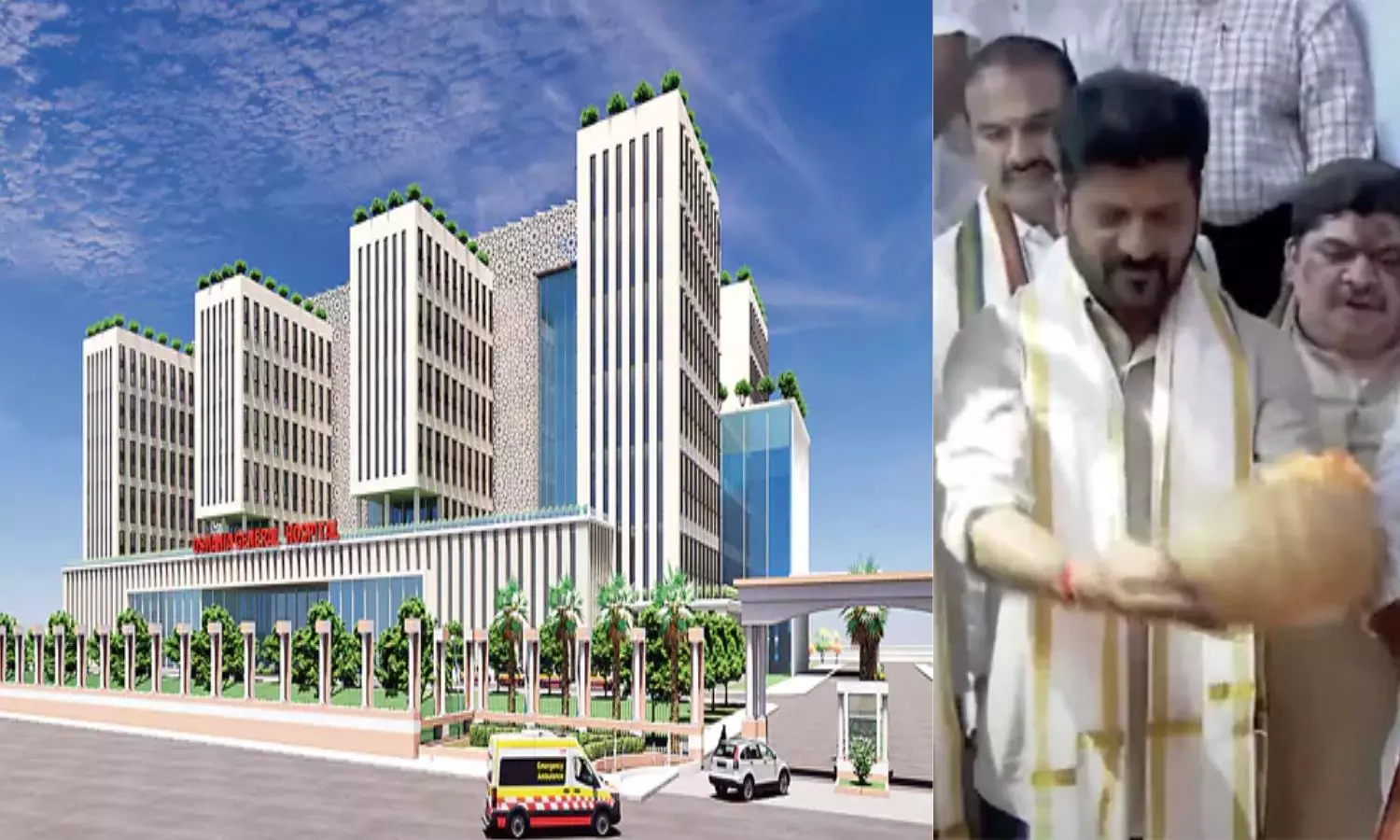 CM Revanth Reddy Lay Foundation Stone For New Osmania Hospital in Goshamahal CM Revanth Reddy Lay Foundation Stone For New Osmania Hospital in Goshamahal