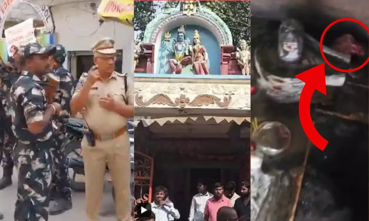 Meat found near Shiva lingam in Hanuman temple in Hyderabads Tappachabutra, BJP protests in front of Hanuman mandir