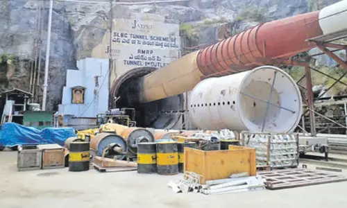 SLBC tunnel roof collapsed near Srisailam, several workers struck in tunnel, Telangana govt monitoring rescue operations