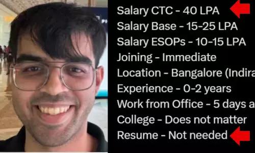 Sudarshan Kamath offering Rs 40 LPA job offer for skilled cracked full-stack engineer at Smallest AI, college doesnt matter and resume not at all needed