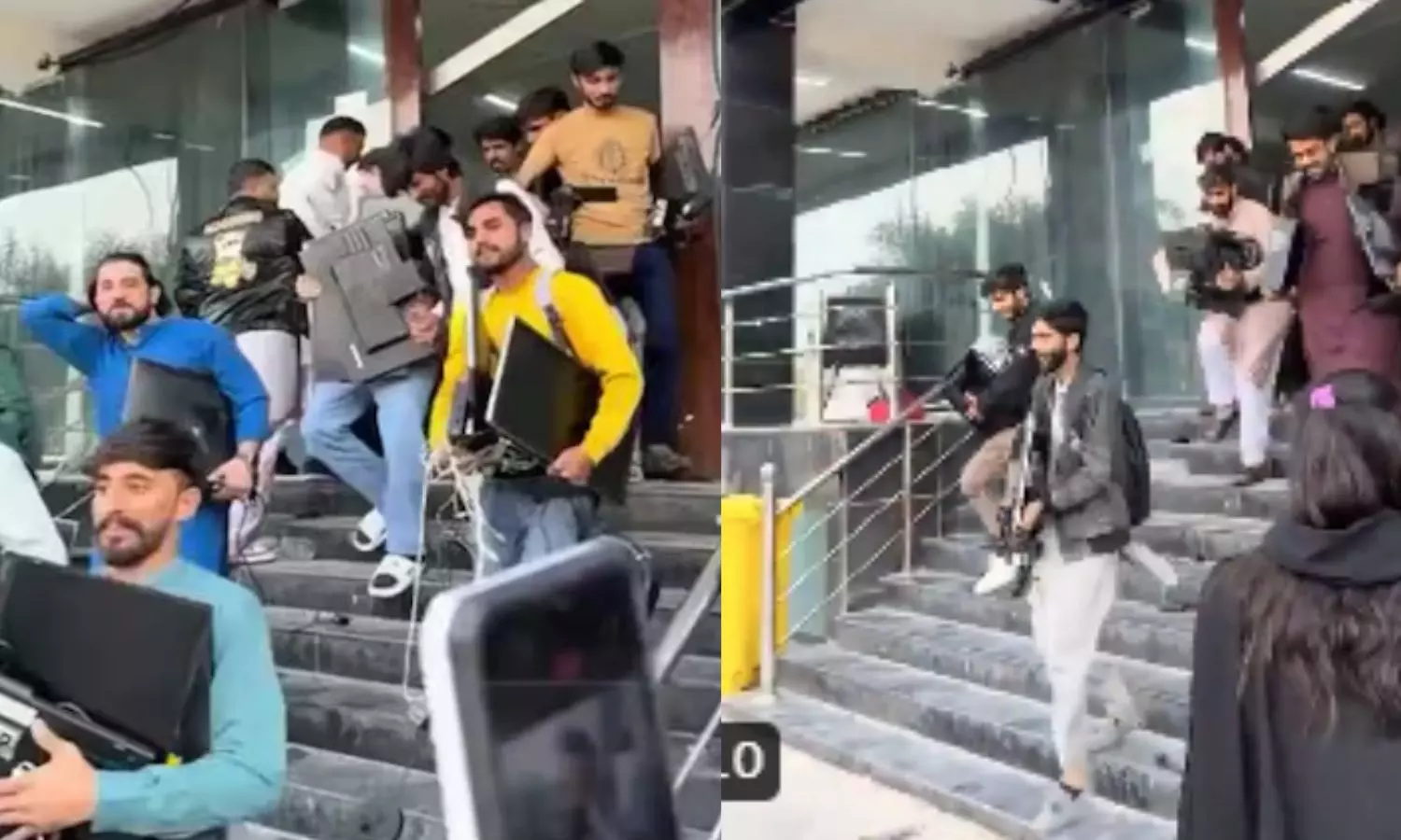 Islamabad locals loot laptops, desktops and furniture as FIA raids fake call centre, video goes viral