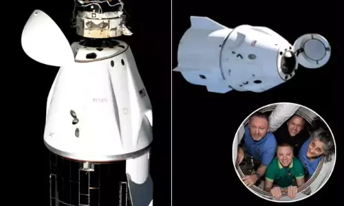 Sunitha Williams leaves international space centre Sunitha Williams leaves international space centre