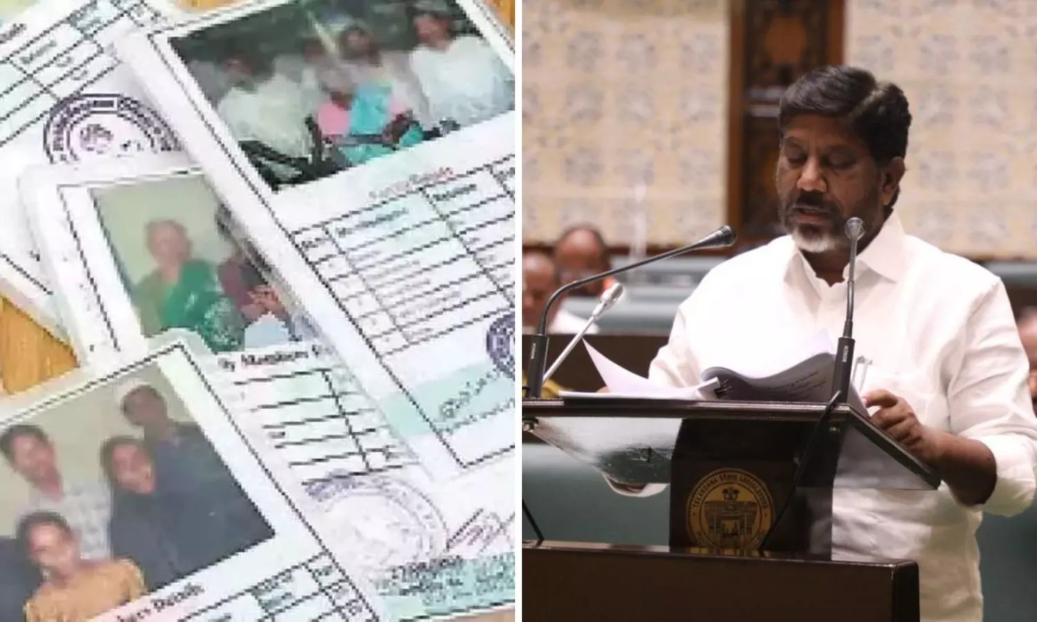 Mallu bhatti vikramarka budget speech and How to apply for new ration cards in Telangana