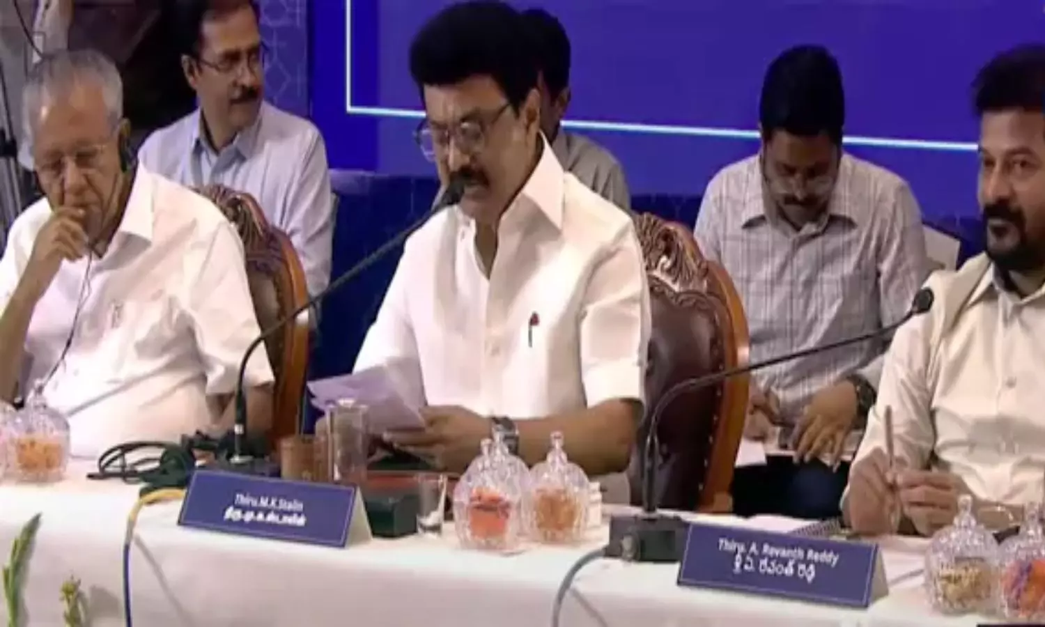 డీలిమిటేషన్‌‌పై చెన్నైలో ఆల్‌పార్టీ భేటీ: తెలంగాణ నుంచి రేవంత్, కేటీఆర్ హాజరు