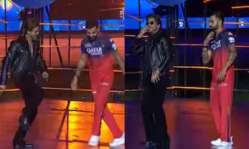 Viral Video: జోమో జో పఠాన్ పాటకు కింగ్ కోహ్లీ, కింగ్ ఖాన్‎ల డ్యాన్స్ చూస్తే ఫిదావ్వాల్సిందే