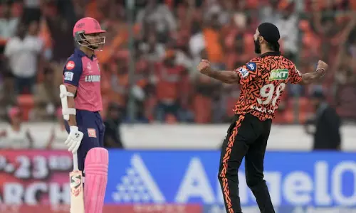 SRH vs RR match, RR batting against SRH in Uppal Hyderabad stadium