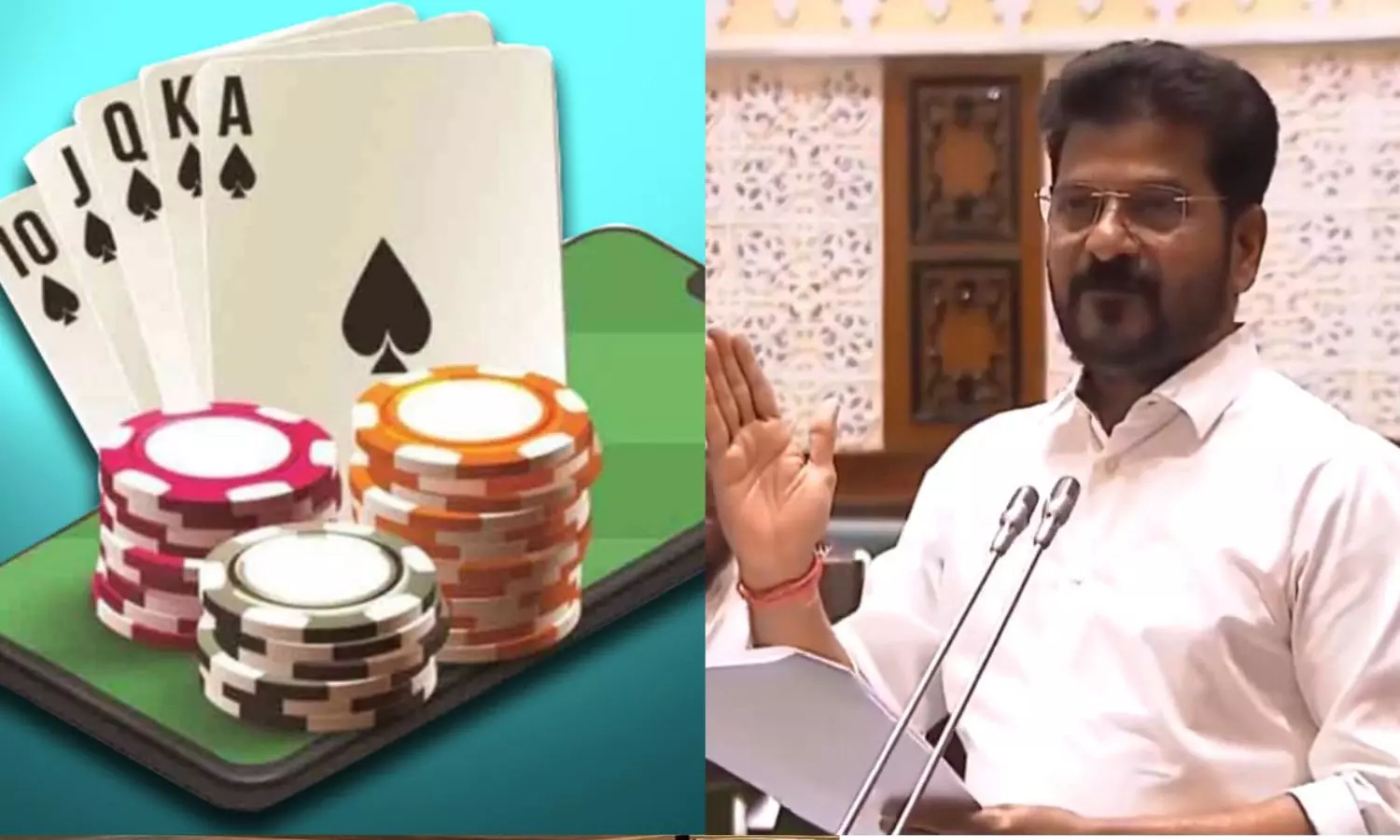 Telangana CM Revanth Reddy speech about on betting apps and online gaming apps like online rummy