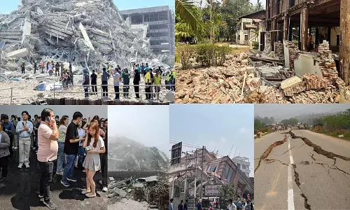 Earthquake: మయన్మార్, థాయ్ లాండ్ లో భూకంపం..1000 దాటిన మృతుల సంఖ్య Earthquake: మయన్మార్, థాయ్ లాండ్ లో భూకంపం..1000 దాటిన మృతుల సంఖ్య