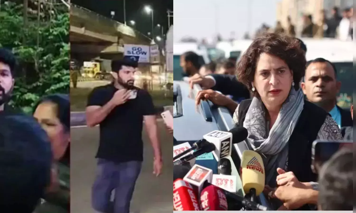 Kerala youtuber Aneesh Abraham blocked Priyanka Gandhi Vadras convoy in Kerala to protest against pilots honking