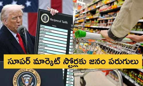 Americans rushing to super markets and electronics stores to buy before price hikes due to Donald Trump tariffs impact them