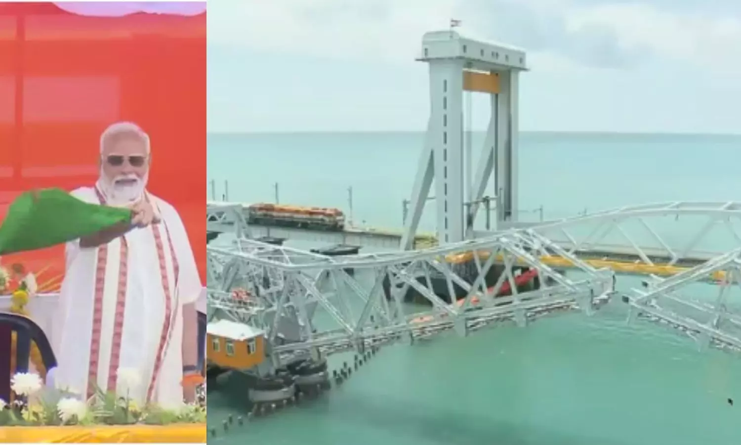 PM Modi inaugurates Pamban Bridge in Rameswaram