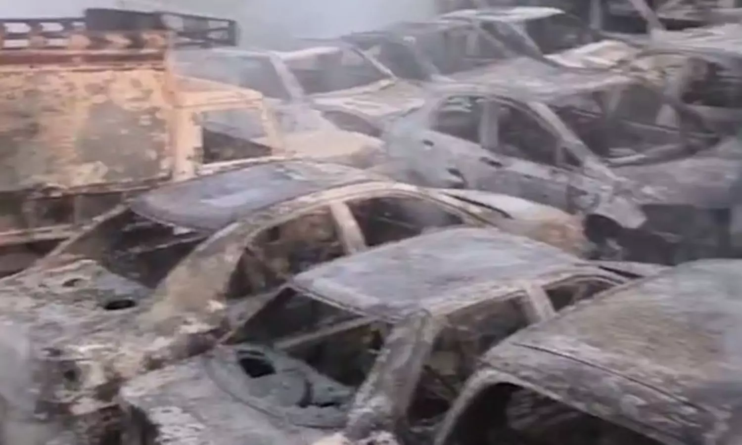 345 vehicles gutted in fire accident at Delhi Police malkhana in Wazirabad