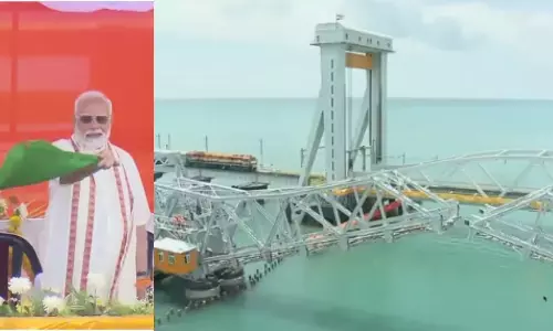 PM Modi inaugurates Pamban Bridge in Rameswaram