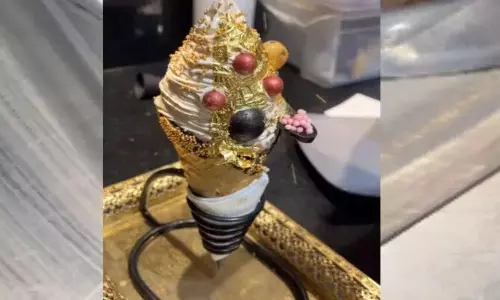 Gold Plated Ice Cream Video Goes Viral in Social Media Gold Plated Ice Cream Video Goes Viral in Social Media