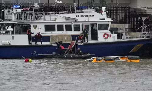 Helicopter Crash: న్యూయార్క్ లో ఘోర ప్రమాదం..హెలికాప్టర్ కూలి ఆరుగురు దుర్మరణం