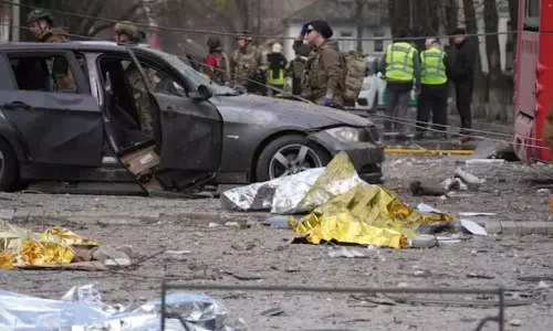 Russian strike on Ukraine