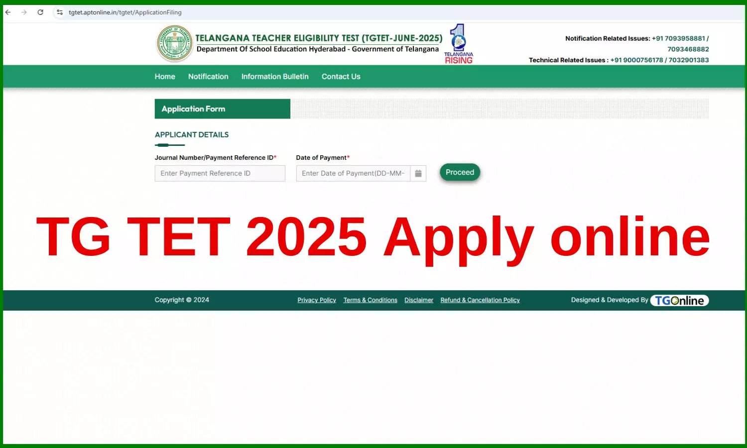 Telangana TET 2025 application online started, TG TET 2025 schedule important dates Telangana TET 2025 application online started, TG TET 2025 schedule important dates
