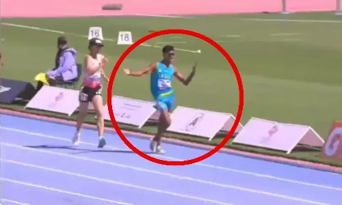 Indian athlete Nitin Gupta loses 5000m racewalk athletics gold medal due to early celebrations in Asian Championships