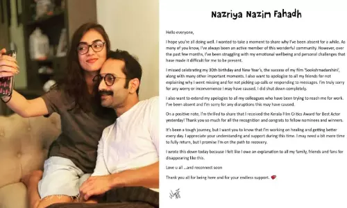 Nazriya Fahadh Divorce Rumours Go Viral Social Media Post Sparks Speculation