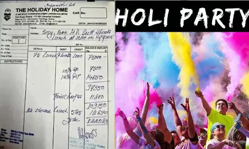 Himachal Pradesh chief secretary Prabodh Saxena Holi party bill controversy sparked outrage