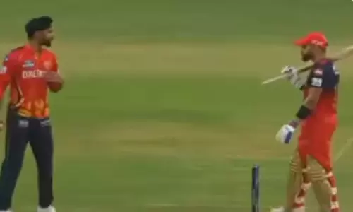 Virat Kohlis Dada Giri Viral Video of Him Teasing Punjab Bowler Sparks Debate Virat Kohlis Dada Giri Viral Video of Him Teasing Punjab Bowler Sparks Debate