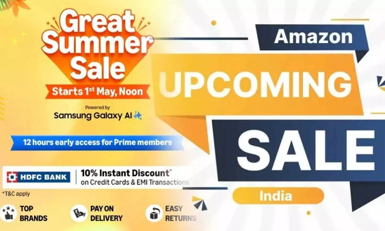 Amazon Great Summer Sale: అమెజాన్ గ్రేట్ సమ్మర్ సెల్.. అతి తక్కువ ధరకే టీవీలు, ఫోన్లు, ఏసీలు.. ఈ డేట్ సేవ్ చేసుకోండి..! Amazon Great Summer Sale