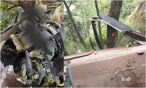 Helicopter crashes in Uttarkashi six passengers killed Helicopter crashes in Uttarkashi six passengers killed