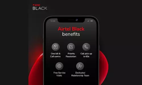 Airtel Black Plan: బిగ్ సర్ప్రైజ్.. ఎయిర్టెల్ కొత్త బ్లాక్ ప్లాన్.. రూ.399లకే కాలింగ్, ఇంటర్నెట్, టీవీ ఛానళ్లు..! Airtel Black Plan: బిగ్ సర్ప్రైజ్.. ఎయిర్టెల్ కొత్త బ్లాక్ ప్లాన్.. రూ.399లకే కాలింగ్, ఇంటర్నెట్, టీవీ ఛానళ్లు..!