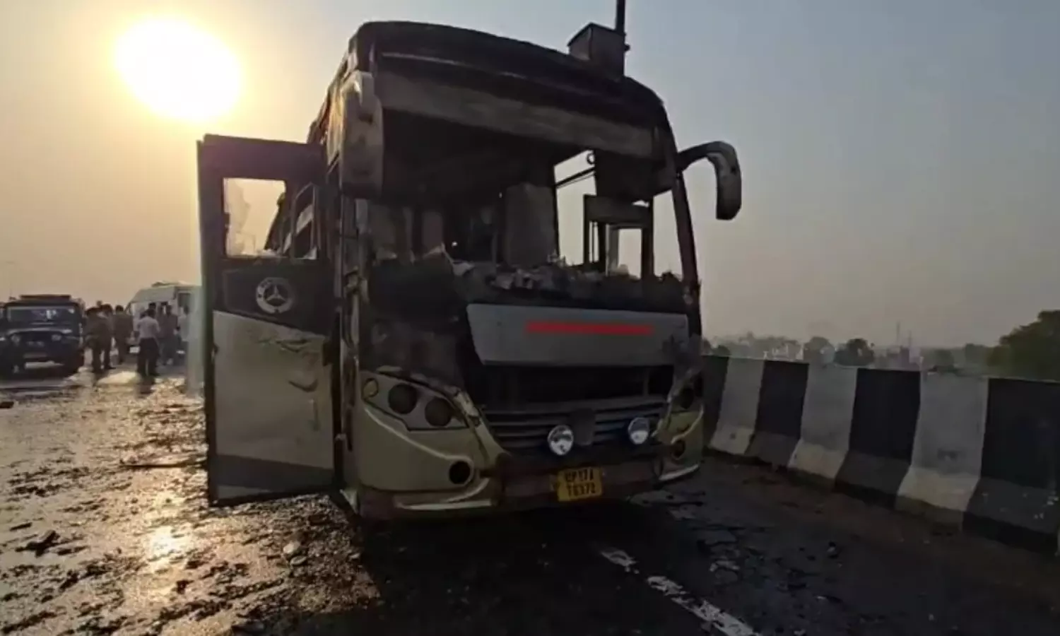 Double-decker bus catches fire on Kisan route several passengers burnt alive