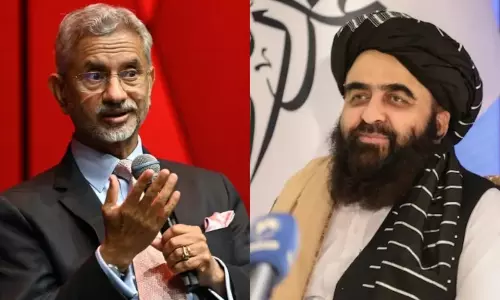 Jaishankars talks with Taliban minister Tweets from both countries going viral