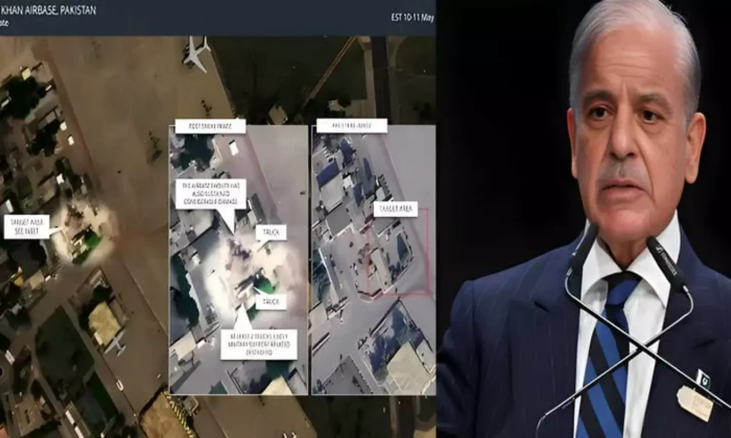 Pakistani Prime Minister Shehbaz Sharif confirmed the attacks on Indian air bases Pakistani Prime Minister Shehbaz Sharif confirmed the attacks on Indian air bases