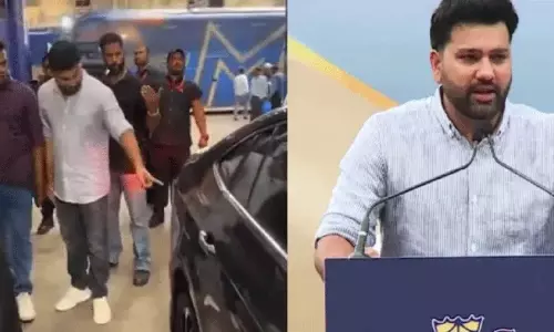 Watch the video of Rohit Sharma scolding his brother for cracking the car