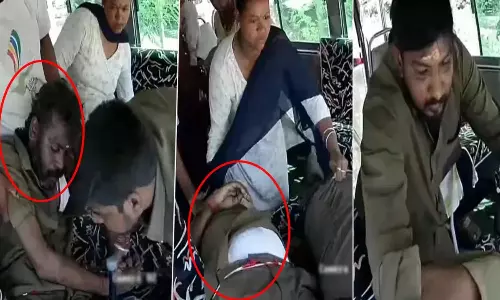 Tamil Nadu Bus Driver Dies of Heart Attack While Driving Conductors Brave Action Saves 35 Lives