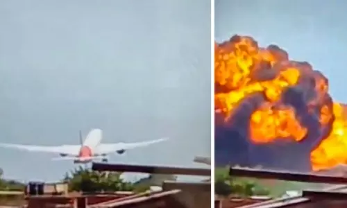 ఎయిర్ ఇండియా విమాన ప్రమాదం: 1000 డిగ్రీల ఉష్ణోగ్రతతో మంటలు – రక్షణ చర్యలకు పెద్ద అడ్డంకిగా మారిన వేడి ఎయిర్ ఇండియా విమాన ప్రమాదం: 1000 డిగ్రీల ఉష్ణోగ్రతతో మంటలు – రక్షణ చర్యలకు పెద్ద అడ్డంకిగా మారిన వేడి