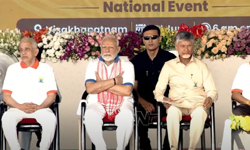 Yogandra Event : విశాఖలో గిన్నీస్ రికార్డు సృష్టించిన యోగాంధ్ర ఉత్సవం