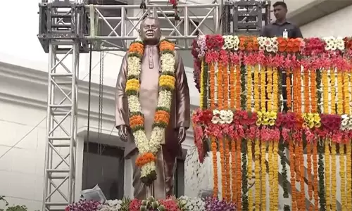 Konijeti Rosaiah Statue Unveiling Lakdikapool Konijeti Rosaiah Statue Unveiling Lakdikapool