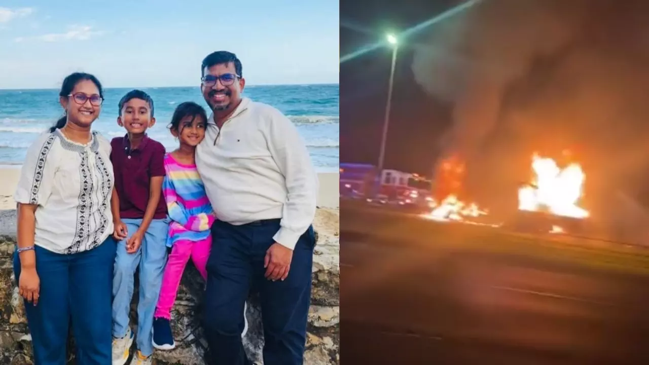 Dallas Road Accident: అమెరికాలో దారుణ రోడ్డుప్రమాదం: సజీవదహనమైన హైదరాబాద్‌ కుటుంబం