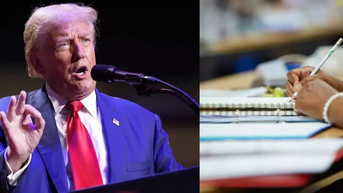 అమెరికా వీసాలపై భారత విద్యార్థులకు షాక్: ట్రంప్ నిర్ణయాలతో తగ్గిన F-1 వీసాలు అమెరికా వీసాలపై భారత విద్యార్థులకు షాక్: ట్రంప్ నిర్ణయాలతో తగ్గిన F-1 వీసాలు