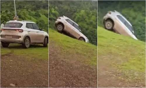 Maharashtra Car Stunt Viral Video Valley Accident Maharashtra Car Stunt Viral Video Valley Accident
