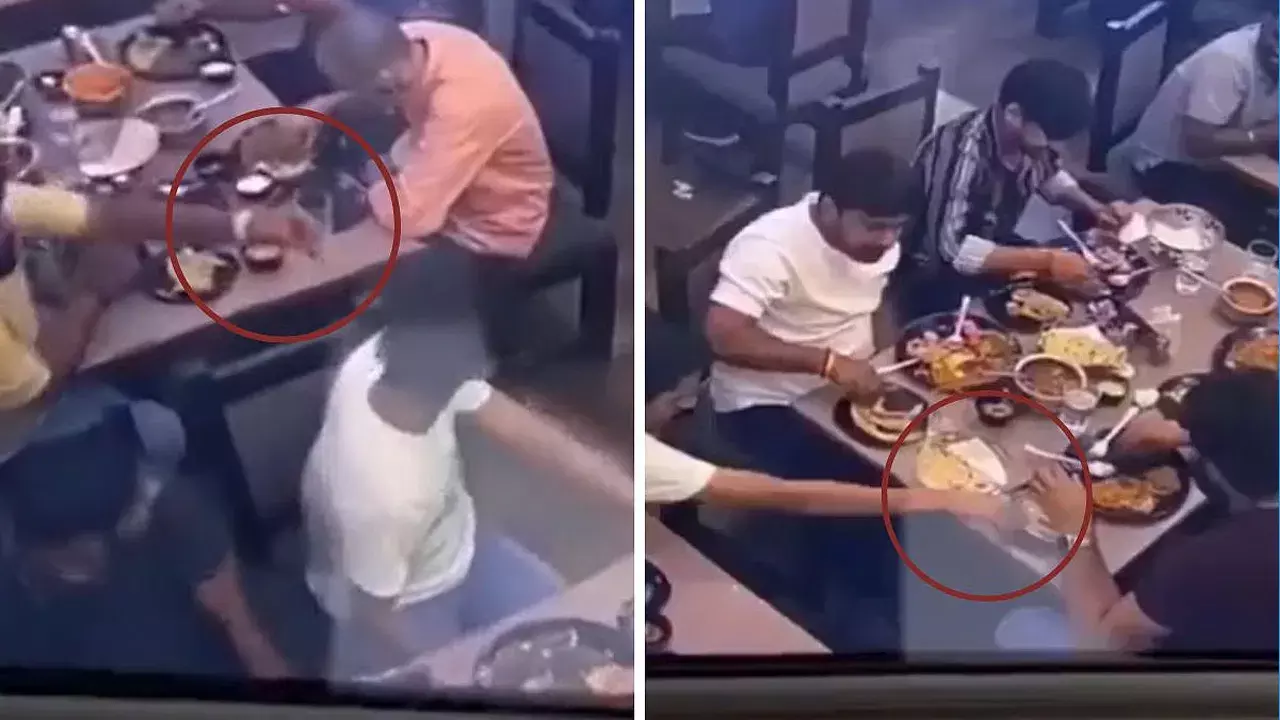 Viral Video: బిల్ తప్పించేందుకు వెజ్ బిర్యానీలో చికెన్ కలిపిన యువకుల గ్యాంగ్.. సీసీటీవీ ఫుటేజ్‌ తో అసలు రూపం బయటపడి షాక్!