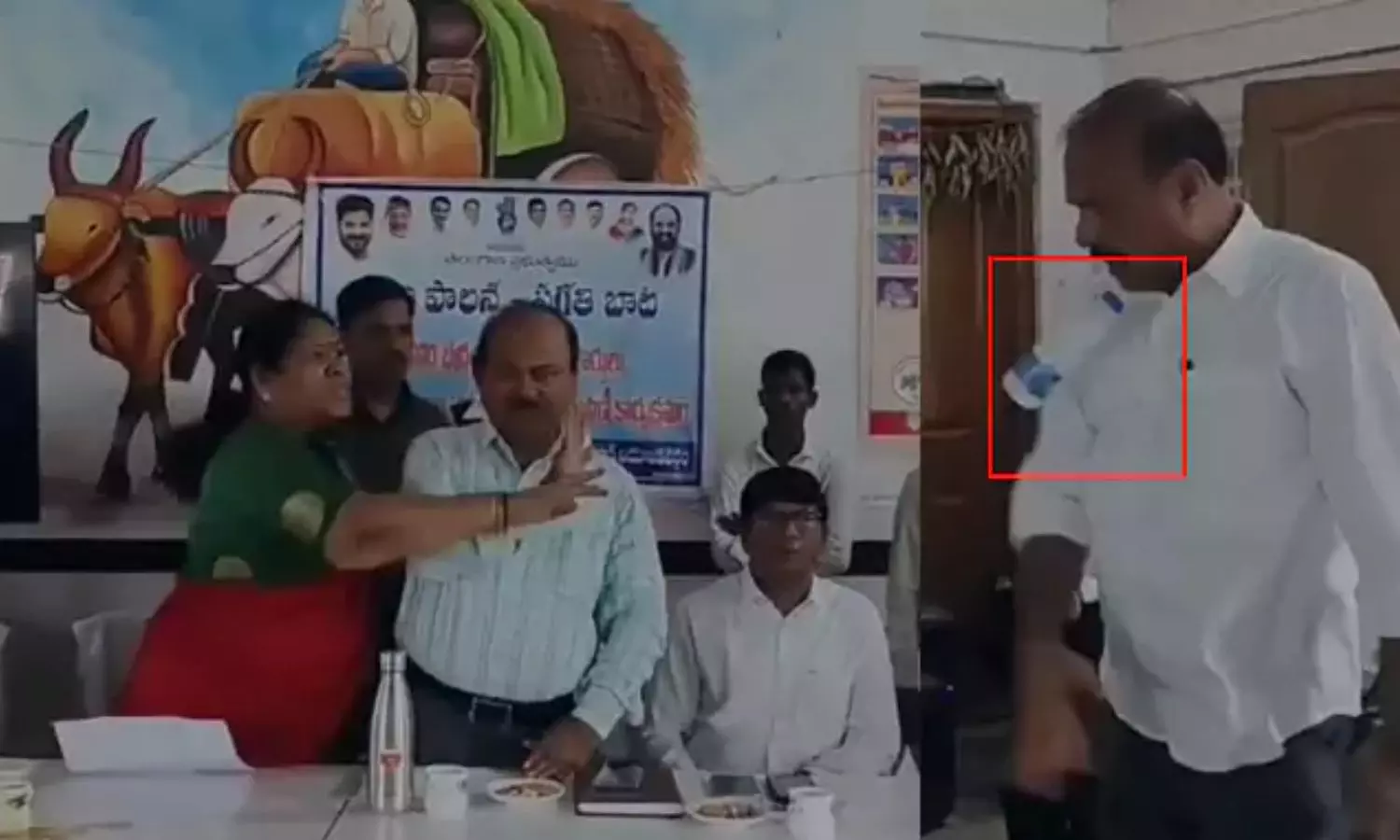 MLA Kova Laxmi: కాంగ్రెస్ నేతపై వాటర్ బాటిల్ విసిరిన బీఆర్ఎస్ మహిళా ఎమ్మెల్యే!