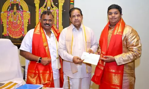 CKPC Properties Donates RS 1 Crore To SV Pranadana Trust CKPC Properties Donates RS 1 Crore To SV Pranadana Trust