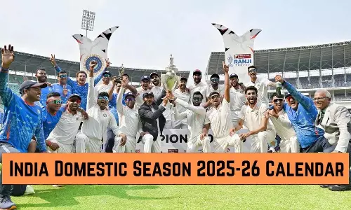 BCCI : క్రికెట్ అభిమానులకు పండగే.. 2025-26 దేశవాళీ సీజన్ షెడ్యూల్ ప్రకటించిన బీసీసీఐ