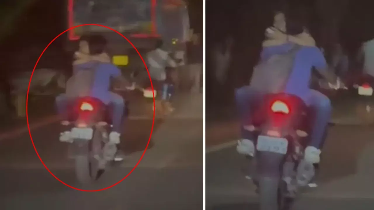 Viral Video: ఒడిశాలో బైక్‌పై రొమాన్స్, ప్రమాదకర స్టంట్‌ – సోషల్ మీడియాలో హల్‌చల్