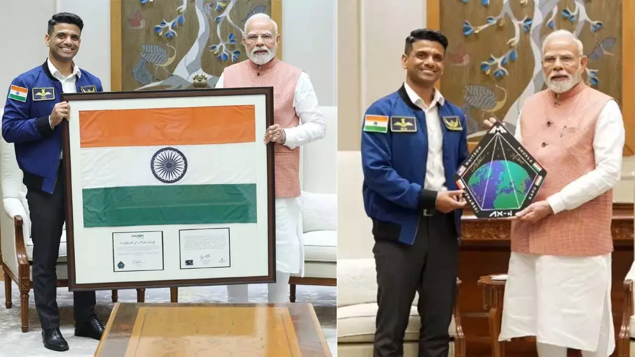Shubhanshu Shukla: ప్రధాని మోడీని కలిసిన వ్యోమగామి… అంతరిక్షం నుంచి భూమి చిత్రాలు, త్రివర్ణ పతాకం బహూకరణ