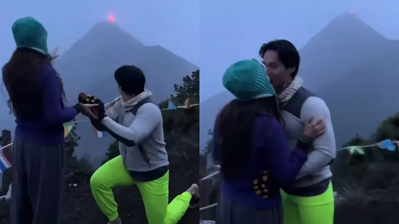 Viral Video: అగ్నిపర్వతం మధ్యలో ప్రేమ ప్రపోజ్ – నెటిజన్ల ఫన్నీ కామెంట్స్తో హాట్ టాపిక్ Viral Video: అగ్నిపర్వతం మధ్యలో ప్రేమ ప్రపోజ్ – నెటిజన్ల ఫన్నీ కామెంట్స్తో హాట్ టాపిక్