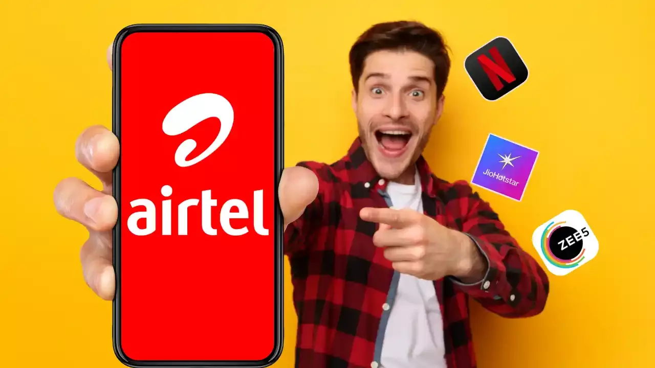 Airtel Recharge Plans with OTT Benefits: కేవలం రూ.279కే నెట్ఫ్లిక్స్, జియోహాట్స్టార్, జీ5, సోనీలివ్ ఎంజాయ్ చేయండి! Airtel Recharge Plans with OTT Benefits: కేవలం రూ.279కే నెట్ఫ్లిక్స్, జియోహాట్స్టార్, జీ5, సోనీలివ్ ఎంజాయ్ చేయండి!