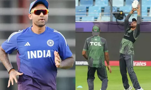 Asia Cup 2025 : ఆసియా కప్ లో ఆసక్తికర దృశ్యం.. ఒకే మైదానంలో భారత్, పాక్ టీంల ప్రాక్టీస్.. కానీ