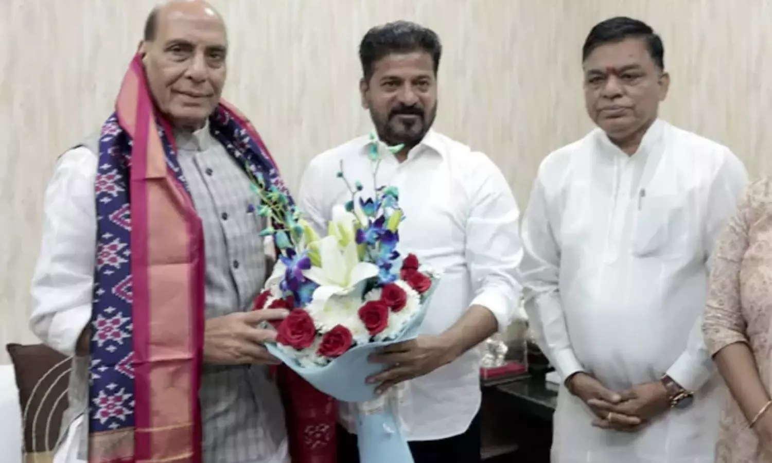 CM Revanth Reddy Meets Rajnath Singh Seeks Defence Land for Gandhi Sarovar Project in Telangana